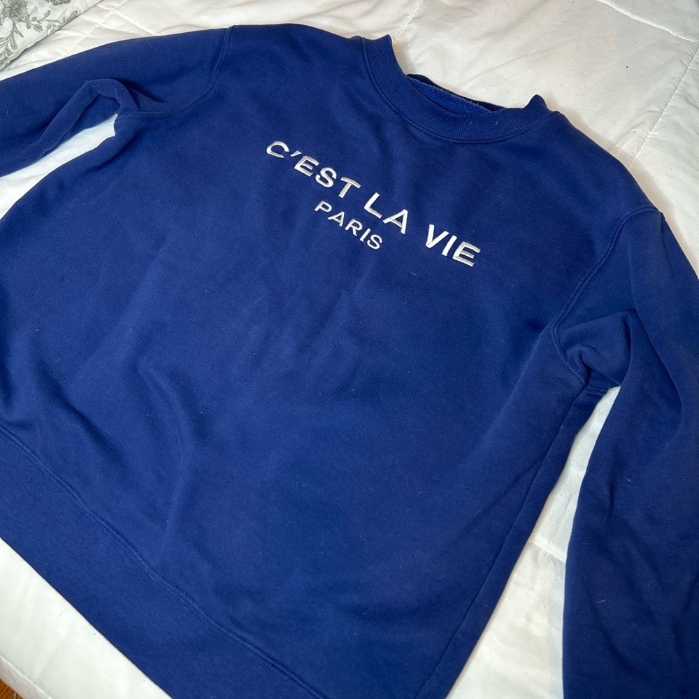 Fashion Nova Women’s Navy Crewneck
